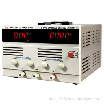 600W 30V 20A/900W 30V 30A/1500W 30V 50A/3000W 30V 100A/6000W 30V 200A Variable DC Power Supply (MCH-K3020D/MCH-K3030D/ MCH-K3050D/MCH-K30100D/MCH-K30200D)